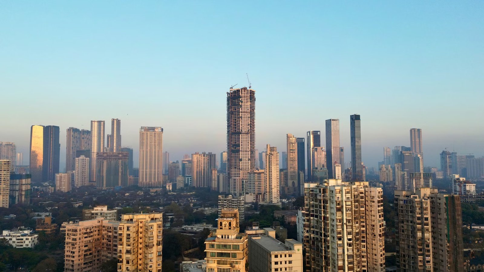 City skyline representing pan-India real estate marketplace